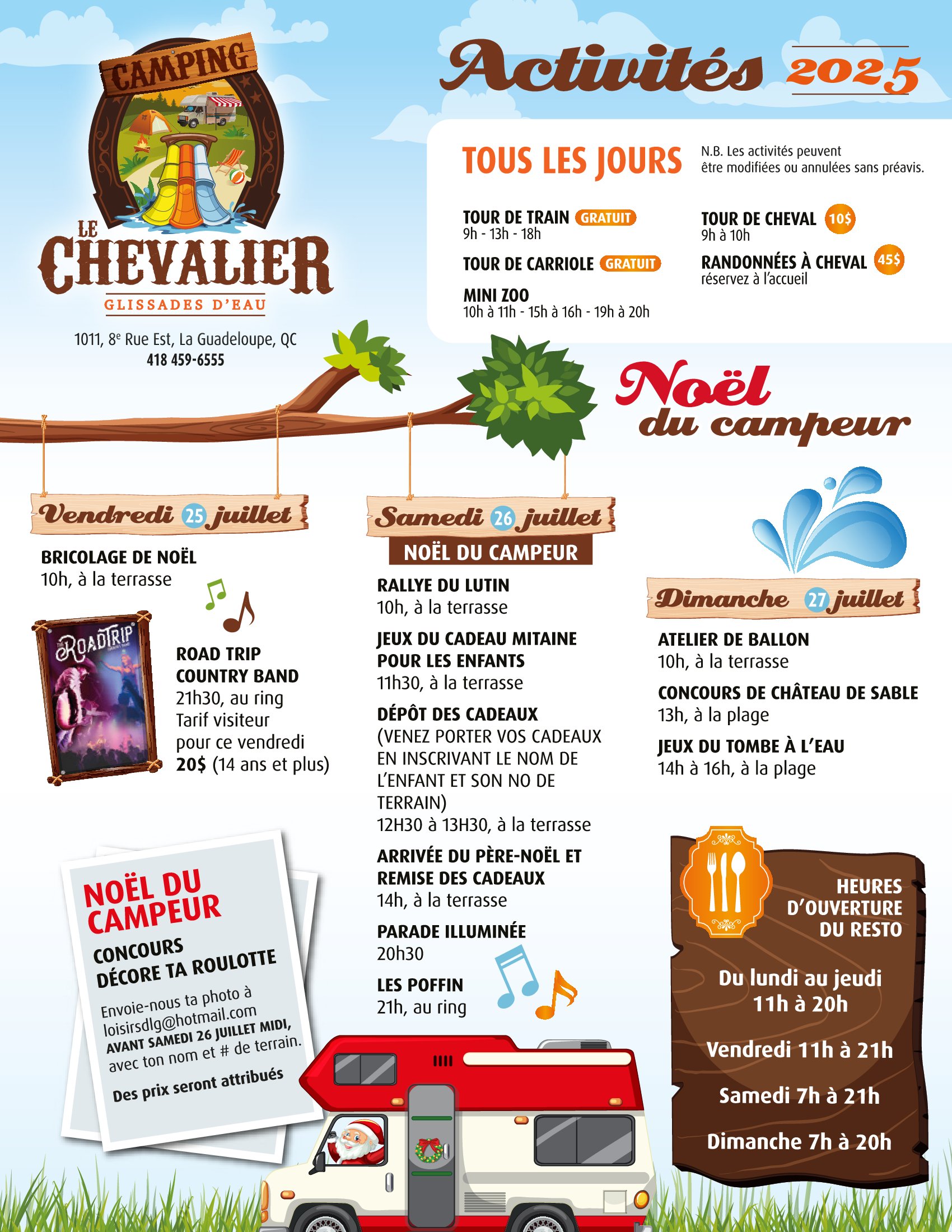 CAMPING ACTIVITES Noel du Campeur 2025 
