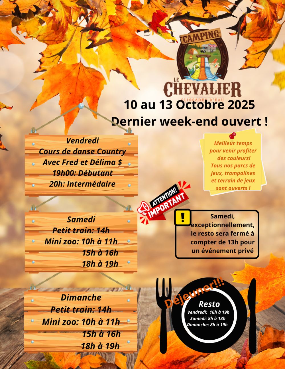 Programmation 10 au 13 octobre