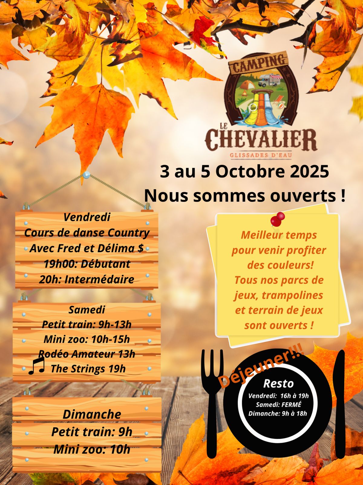 Programmation 3 au 5 octobre