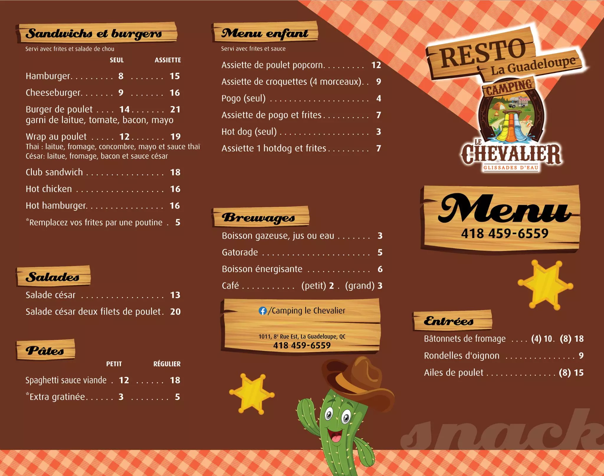 menu resto le chevalier 1